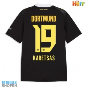 Billiga Borussia Dortmund Konstantinos Karetsas #19 Bortatröja 2026-27 Kortärmad